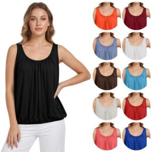 Women Stretchable Vest Tops Ladies Summer Loose Fit Camisole Sleeveless Tank Top