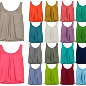 Women Stretchable Vest Tops Ladies Summer Loose Fit Camisole Sleeveless Tank Top