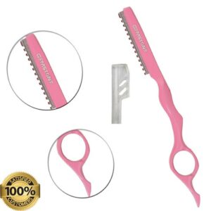 Women’s Razor For Shaving  Body Face In A Pink Travel Case Aloe Lubricated Head