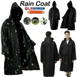 Waterproof Rain Coat Long Poncho Women Men Outdoor Raincoat With Hood Eva Cloth
