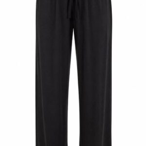 Ladies Women Trouser Elasticated wide leg High waist ITY Regular Pants Black Red