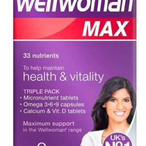 Vitabiotics Wellwoman | Multivitamins | Max | Plus | 50+ | 70+ | Original