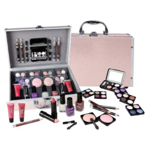 42pc BEAUTY COSMETIC SET VANITY CASE GIFT MAKE UP BOX STORAGE TRAVEL CARRY KIT