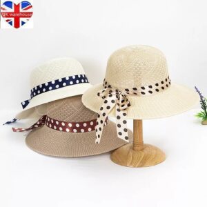 New Women Breathable Hats Foldable Sun Hat Ladies Wide Summer Beach Floppy Brim