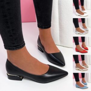 WOMENS SLIP ON FLAT BALLERINAS LADIES POINTED TOE BALLET PUMPS HEEL WOMEN SHOES