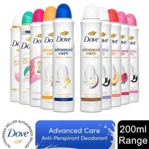 Dove Advanced Care Antiperspirant 72H Protection Deodorant Spray for Women,200ml