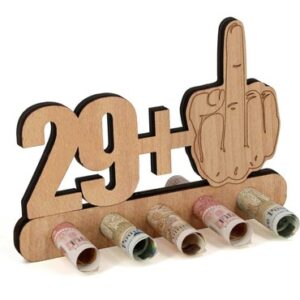 30th Birthday Gifts for Women Men, Unique 29+1 Original Money Gift Wooden,