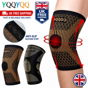 Knee Support Compression Sleeve Brace Patella Pain Relief Arthritis Gym Sports