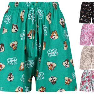 LADIES LOUNGE SHORTS PYJAMA SLEEP PJ PRINTED SHORT UK 10-24 NIGHTWEAR BRAND NEW