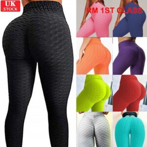 Women Anti-Cellulite Yoga Pants Push Up Tik Tok Leggings Bum Butt Lift Sport Gym