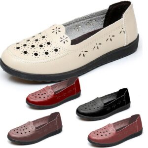 SOFT LOAFERS LADIES SHOES FLAT WORK OFFICE COMFY PUMPS WOMENS SLIP ON SIZE 3-8