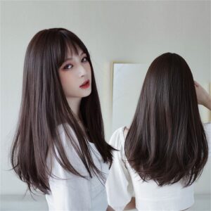 Natural Straight Full Face Hair Round Hair Short Wigs for Women Human Hair