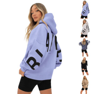 Women Blakely Oversized Hoodie Long Sleeve Sweatshirt Sport Hooded Pullover Tops
