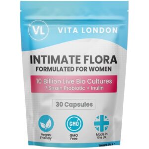 Intimate Flora 7 Strain Probiotic For Women – 10 Billion CFU Live Bio Cultures