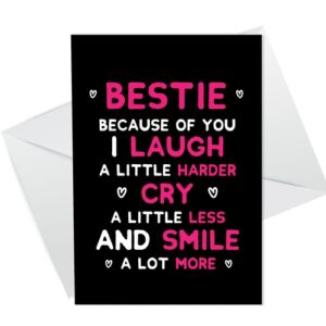 Best Friend Cards For Birthday Thank You Card Best Friend Cards For Women Men