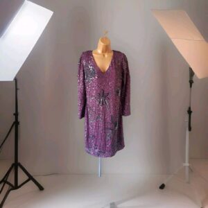 Savoir Embellished Sequin Cocktail Evening  Special Occasions Dress Size 12