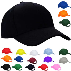 Baseball Cap Adjustable By MIG 100% PLAIN Caps SUMMER SPORT WORK HATS Mens Women