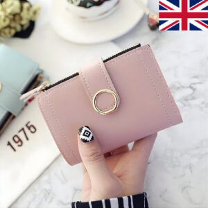 Womens Short Small Money Purse Wallet Ladies Leather Folding Coin Card Holder Pu