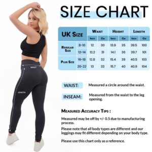 Women High Waist Gym Leggings Fitness Sports Running Ladies Yoga Pants LOT UK
