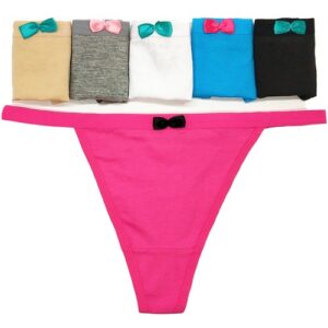 3 or 6 Pack Women’s Cotton THONGS Knickers Briefs Panties Pants Underwear Sexy