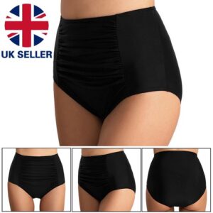 Women High Waisted Bikini Bottoms Swim Briefs Boardshorts Swimwear Beach Shorts