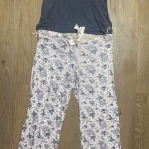 DP Dorothy Perkins Women Pink Floral 2 pc Viscose Cami Pyjama PJ Set Sleepwear