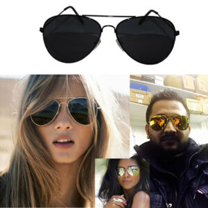 Classic Black Lens Sunglasses Mens Ladies Womens Neon Retro Fashion 80s UV400 UK