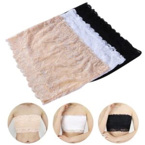 Lace Bralette off The Shoulder Tops for Women Bras Plus Size Tube Elasticity