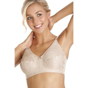 Camille Womens Bra | Beige Non Wired Full Cup Support for Maximum Comfort