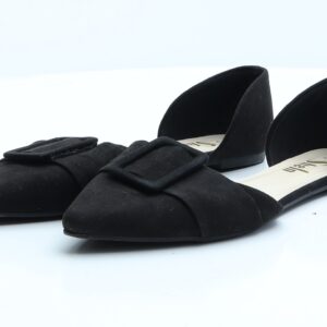 SheIn Womens Black Faux Suede Ballet Flat UK 8.5 EU