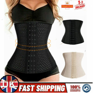 WAIST TRAINER CORSET Breathable Tummy Girdle Belt Sport Body Shaper Control UK