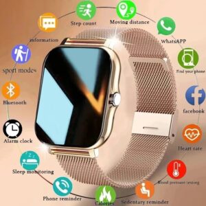 Men Women Smart Watch Ladies Watches for Android Fitness Tracker.