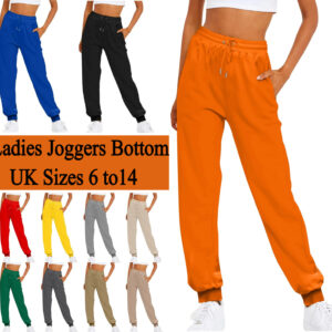 Womens Fleece Joggers Ladies Trousers Jogging Bottoms Gym Yoga Casual Jog Pants