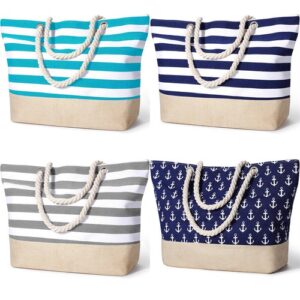 UK Extra Large Beach Waterproof Bags for Women Tote Bag with Zip for Travel Swim