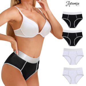 Womens Underwear, High Waisted Knickers, Ladies Cotton Panties, Full Maxi Briefs