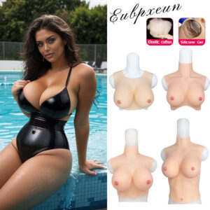 Realistic Fake Boobs Silicone Breast Forms B-H Cup For Crossdresser Drag Queen