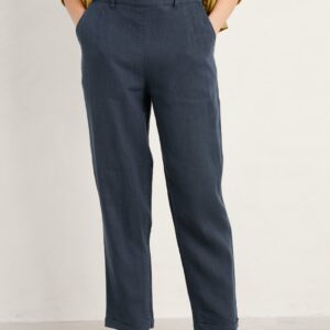 Seasalt Women’s Trousers – navy Trengwainton Linen Trousers – Regular – Maritime