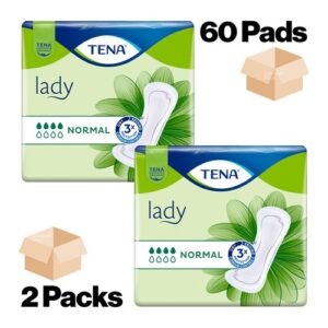 60 Tena Lady NORMAL Incontinence Pads Highly Absorbent Pad for Women 2 x 30 Pack