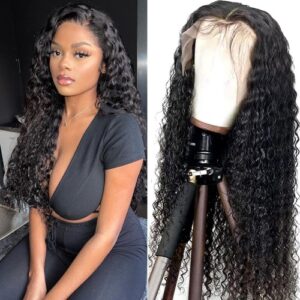 32inch Water Wave Lace Front Wig Human Hair13×4 Lace Frontal Wig 4×4 Closure Wig