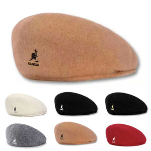 Kangol Wool 504 Flat Cap Men Women Casual Woolen Beret Hat Winter Newsboy Caps