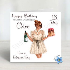 personalised birthday cards For Her female Girls Ladies Daughter Sister Niece