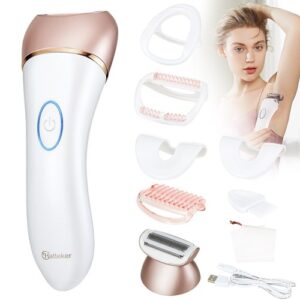 Facial Hair Remover for Women, USB Rechargeable Face Hair Removal Lady Shaver Ey