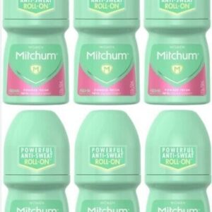 Mitchum Advanced Women Anti-Perspirant & Deodorant Roll-On Powder Fresh 50ml x 6