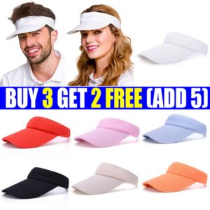New Sun Visor Adjustable Sports Tennis Golf Headband Cap Men Women Travel Hat-UK