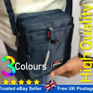 Shoulder Bag Men’s Messenger Cross Body Women’s Travel Work Canvas Medium Size