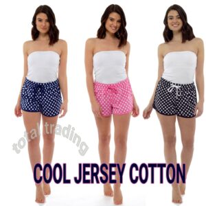 LADIES SIZE 8 10 12 14 18 20 22 COTTON LOUNGE PYJAMAS PJ SLEEP SHORTS