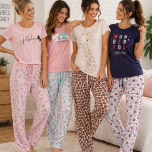Ladies Womens Short sleeve PJS Pyjamas set Cotton Nighties Loungewear Night wear