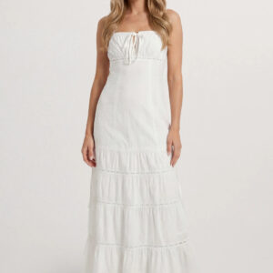 Misspap White Maxi Dress Womens Daywear Dresses