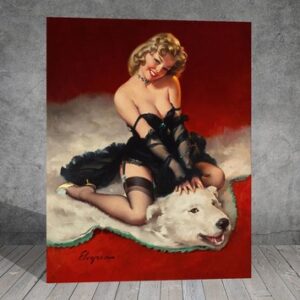 Gil Elvgren  Woman Vintage Pin Up Girl CANVAS ART PRINT  1647
