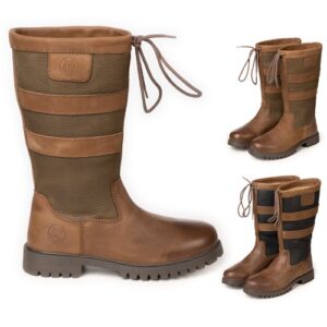 Ladies Mid-Calf Leather Boots Footwear Women’s Country Boot 3 Colours Rydale